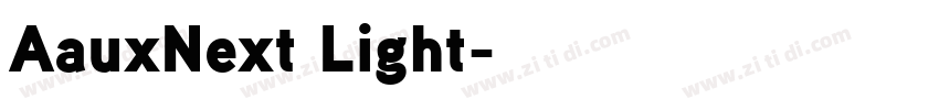 AauxNext Light字体转换